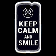 Coque Samsung Galaxy S3 Keep Calm Smile Noir