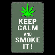 Etui carte bancaire Keep Calm Smoke it Gris