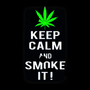 Coque Sony Xperia Typo Keep Calm Smoke Noir