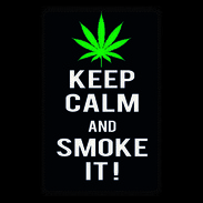 Etui carte bancaire Keep Calm Smoke Noir