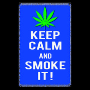 Etui carte bancaire Keep Calm Smoke it Bleu