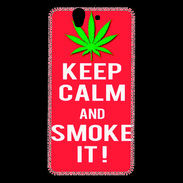 Coque Sony Xperia Z Keep Calm Smoke Rouge