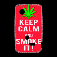 Coque Sony Xperia Typo Keep Calm Smoke Rouge