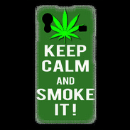 Coque Samsung ACE S5830 Keep Calm Smoke it Kaki
