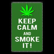 Etui carte bancaire Keep Calm Smoke it Kaki