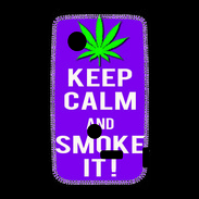 Coque Sony Xperia Typo Keep Calm Smoke it Violet