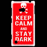 Coque Nokia Lumia 720 Keep Calm Stay dark Rouge