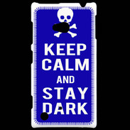Coque Nokia Lumia 720 Keep Calm Stay dark Bleu