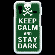 Coque Samsung ACE S5830 Keep Calm Stay dark Vert