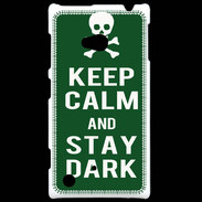Coque Nokia Lumia 720 Keep Calm Stay dark Vert