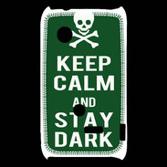 Coque Sony Xperia Typo Keep Calm Stay dark Vert