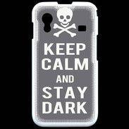 Coque Samsung ACE S5830 Keep Calm Stay dark Gris