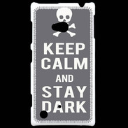 Coque Nokia Lumia 720 Keep Calm Stay dark Gris