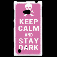 Coque Nokia Lumia 720 Keep Calm Stay dark Rose