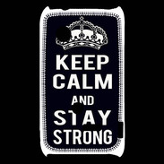 Coque Sony Xperia Typo Keep Calm Stay strong Noir