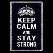 Etui carte bancaire Keep Calm Stay strong Noir