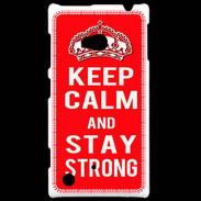 Coque Nokia Lumia 720 Keep Calm Stay Strong Rouge