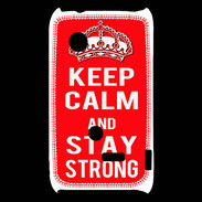 Coque Sony Xperia Typo Keep Calm Stay Strong Rouge