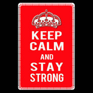 Etui carte bancaire Keep Calm Stay Strong Rouge