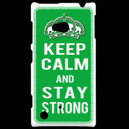 Coque Nokia Lumia 720 Keep Calm Stay strong Vert