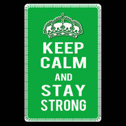 Etui carte bancaire Keep Calm Stay strong Vert