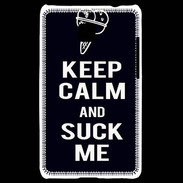 Coque LG Optimus L3 II Keep Calm Suck me Noir