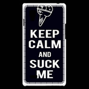 Coque LG Optimus L9 Keep Calm Suck me Noir