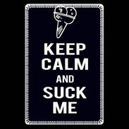 Etui carte bancaire Keep Calm Suck me Noir