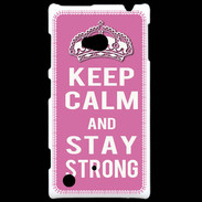 Coque Nokia Lumia 720 Keep Calm Stay strong Rose