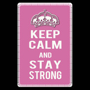 Etui carte bancaire Keep Calm Stay strong Rose