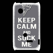 Coque Sony Xperia Typo Keep Calm Suck me Gris