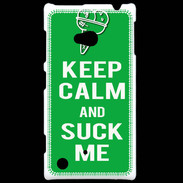 Coque Nokia Lumia 720 Keep Calm Suck me Vert