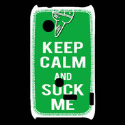 Coque Sony Xperia Typo Keep Calm Suck me Vert