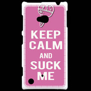 Coque Nokia Lumia 720 Keep Calm Suck me Rose