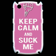 Coque Blackberry 8520 Keep Calm Suck me Rose