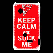 Coque Sony Xperia Typo Keep Calm Suck me Rouge