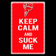 Etui carte bancaire Keep Calm Suck me Rouge