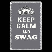 Etui carte bancaire Keep Calm Swag Gris