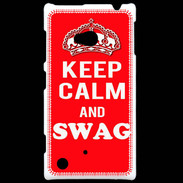 Coque Nokia Lumia 720 Keep Calm Swag Rouge