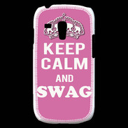 Coque Samsung Galaxy S3 Mini Keep Calm Swag Rose