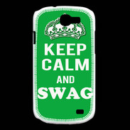 Coque Samsung Galaxy Express Keep Calm Swag Vert