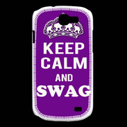 Coque Samsung Galaxy Express Keep Calm Swag Violet