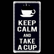 Coque LG Optimus L7 Keep Calm Take a cup Noir