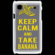 Coque Samsung Galaxy S Keep Calm Take Banana Gris