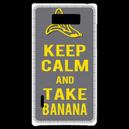 Coque LG Optimus L7 Keep Calm Take Banana Gris