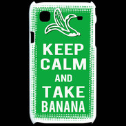 Coque Samsung Galaxy S Keep Calm Take Banana Vert