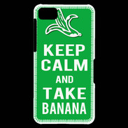 Coque Blackberry Z10 Keep Calm Take Banana Vert