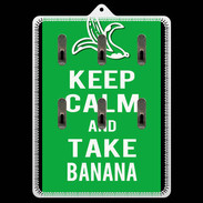 Porte clés Keep Calm Take Banana Vert