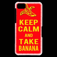 Coque Blackberry Z10 Keep Calm Take Banana Rouge