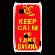 Coque Sony Xperia Typo Keep Calm Take Banana Rouge